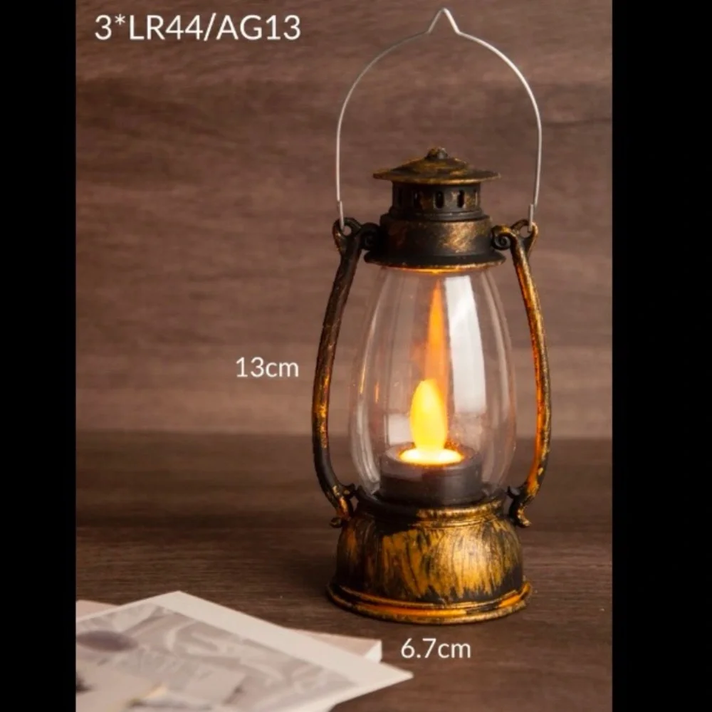 Vintage Lantern Candle Holder (battery operated)
